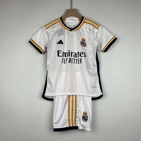 Camiseta Real Madrid Replica Primera Ropa Niños 2023/24